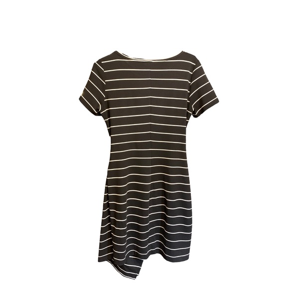 Club Monaco Black and White Striped Mini Dress - Picture 4 of 5